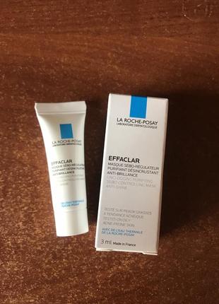 La roche-posay effaclar очищающая себорегулирующая маска la roche-posay effaclar unclogging purifying sebo-controlling mask anti-shine