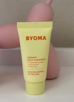 Гель для умывания byoma creamy jelly cleanser