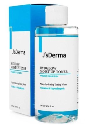 Увлажняющий тонер с гиалуроновым комплексом jsderma hydglow moist up toner1 фото