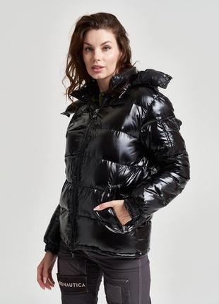 Глянцева пухова куртка moncler1 фото