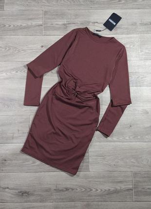 Новое коричневое платье в утяжеление