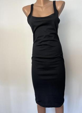 Zara плаття локшина сарафан чорне2 фото
