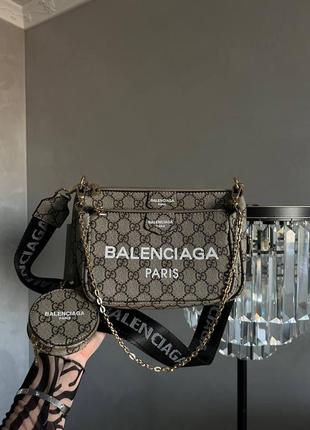 Сумка gucci &amp; balenciaga multi logo