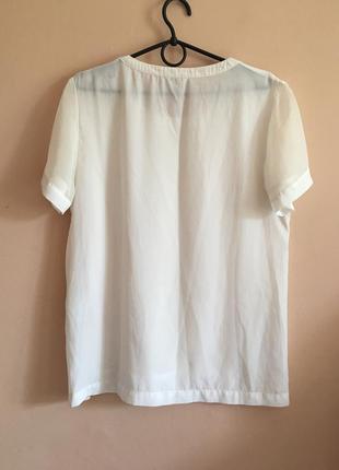 Блуза calvin klein textured semi sheer blouse7 фото