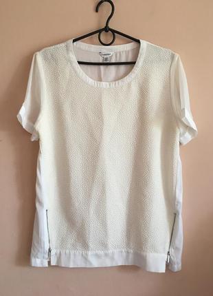 Блуза calvin klein textured semi sheer blouse1 фото