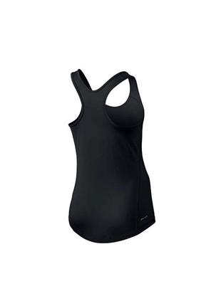 Спортивна жіноча майка чорна nike dri-fit m-l2 фото