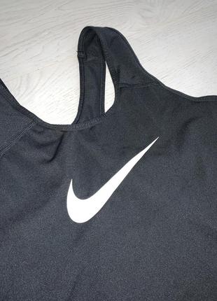 Спортивна жіноча майка чорна nike dri-fit m-l6 фото