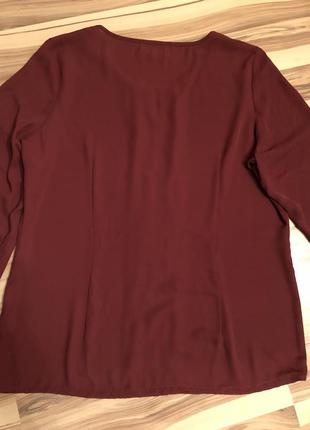 Красивая блуза цвета «бордо» anna field (usa🇺🇸)2 фото