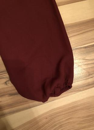 Красивая блуза цвета «бордо» anna field (usa🇺🇸)3 фото