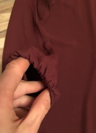 Красивая блуза цвета «бордо» anna field (usa🇺🇸)5 фото