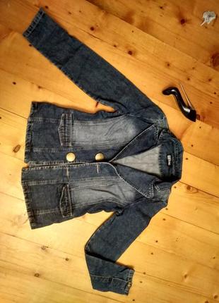 Стильний джинсовий піджак6 фото