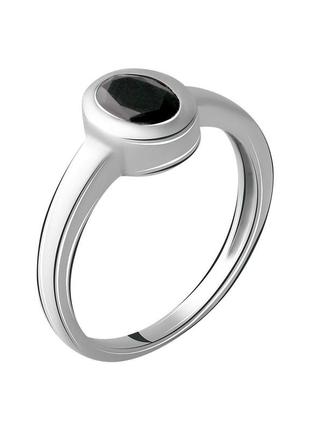 Серебряное кольцо komilfo с натуральным сапфиром, вес изделия 2,32 гр (2064770) 17 размер