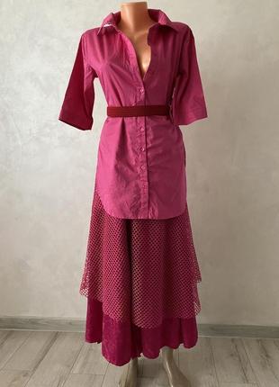 Трендовое платье барби розового цвета