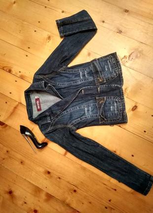 Класний джинсовий піджак1 фото