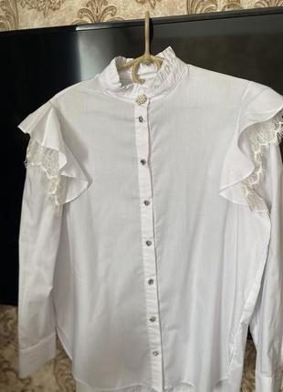 Шикарная блуза / белая рубашка 🤍9 фото