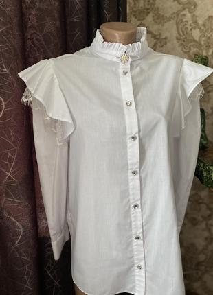 Шикарная блуза / белая рубашка 🤍8 фото