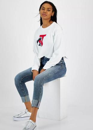 Жіночий укорочений світшот tommy hilfiger7 фото