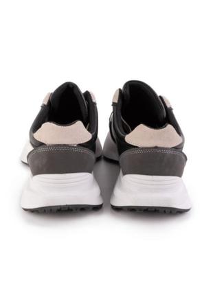Стильные серые замшевые кроссовки на платформе толстой подошве модные кроссы5 фото