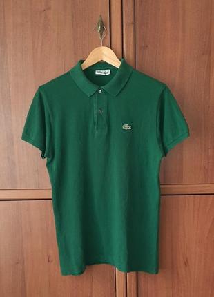 Вінтажна чоловіча футболка-поло lacoste vintage made in france