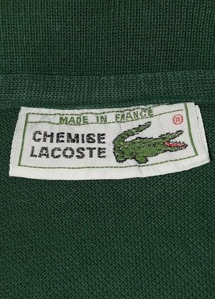 Вінтажна чоловіча футболка-поло lacoste vintage made in france3 фото