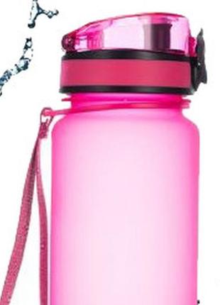 Пластиковая бутылка для воды kingcamp tritan bottle розовая на 1л2 фото
