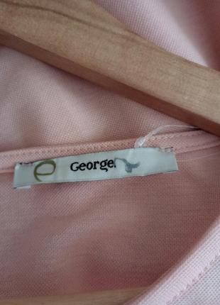 Розово персиковая блуза оверсайз большой размер4 фото