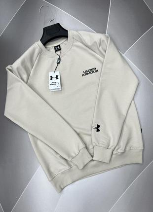 Свитшот мужской under armour s-xxl арт 1528, цвет бежевый, международный размер xxl, размер мужской одежды