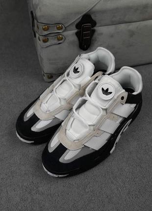 Мужские кроссовки adidas niteball black white grey4 фото