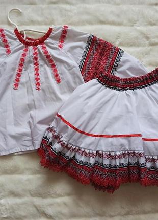 Набор рубашка юбка на 6-7 лет вышиванка