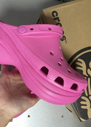 Crocs platform рожеві на платформі нові barbie9 фото