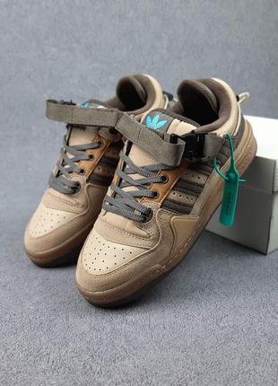 Жіночі кросівки adidas forum low x bad banny beige