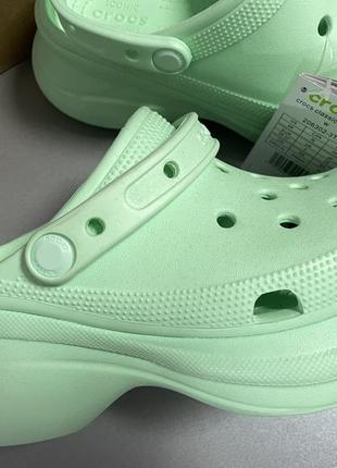 Нові крокси crocs mint м‘ятні,  платформа