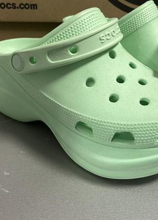 Crocs mint platform новые кроксы на платформе мятные8 фото