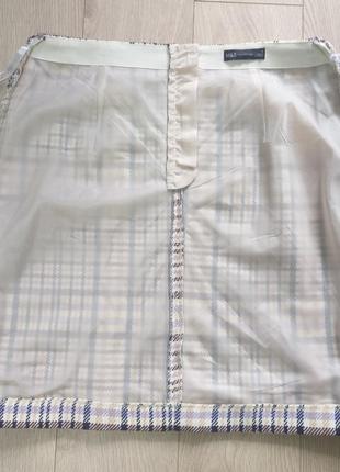 Спідниця спідничка юбка твідова в клітку клітинку міні5 фото
