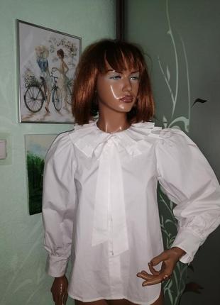 Поплиновая блузка рубашка 1986 хл