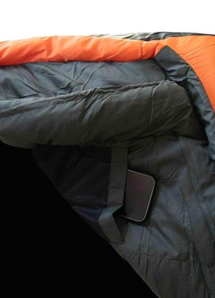 Спальний мішок tramp arctic long кокон лівий orange/grey 225/80-55 utrs-048l8 фото