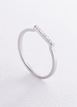 Кольцо "astrid" в белом золоте (фианиты) к07522
