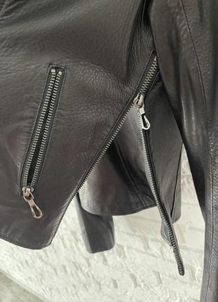 Кожаная косуха punto курточка шоколад или стильный тренд3 фото