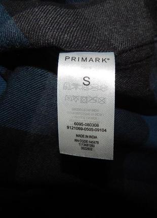 Мужская теплая рубашка с длинным рукавом primark р.46 027rtx (только в указанном размере, 1 шт)7 фото