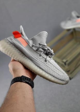 Жіночі кросівки adidas yeezy boost 350 grey orange4 фото