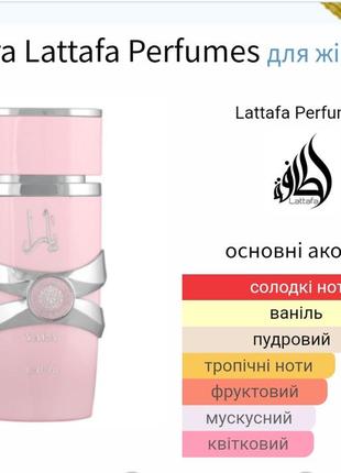 Распив! lattafa perfumes yara 3мл