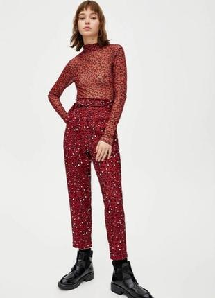 Pull & bear s, штанишки карго атласные