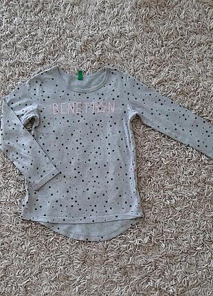 Кофта, реглан united colors of benetton 104-110 размера.