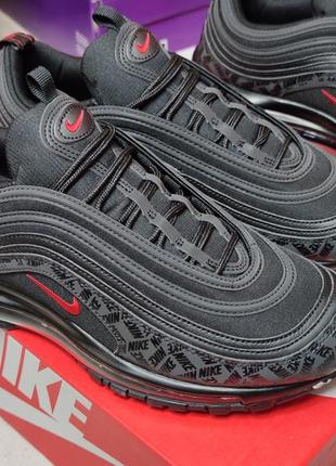 Nike air max 97 all-over print black red