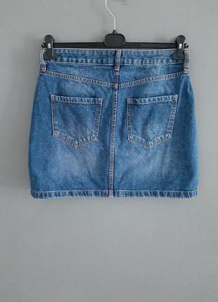 Стильна джинсова спідниця на блискавці_# 1815 фото