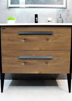 Тумба с раковиной rexon madera rx41co/090 crarmel oak 90 см1 фото