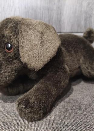 Іграшка собачка шоколадний лабрадор, песик, цуцик, цуценя 25 см keel toys