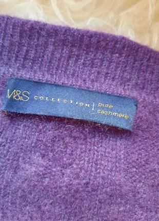 Кашемір джемпер светр кардіган кофта m&s cashmere розмір м кашемір в коси4 фото