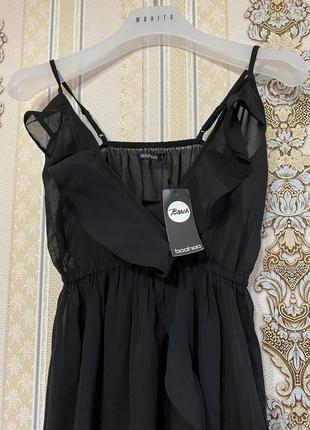 Чёрное платье-накидка, длинная накидка сукня с разрезами в сеточку3 фото