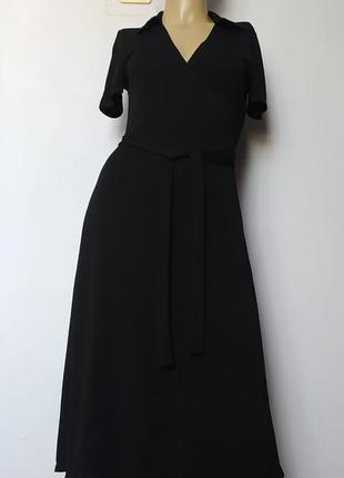 Винтажное черное платье laura ashley